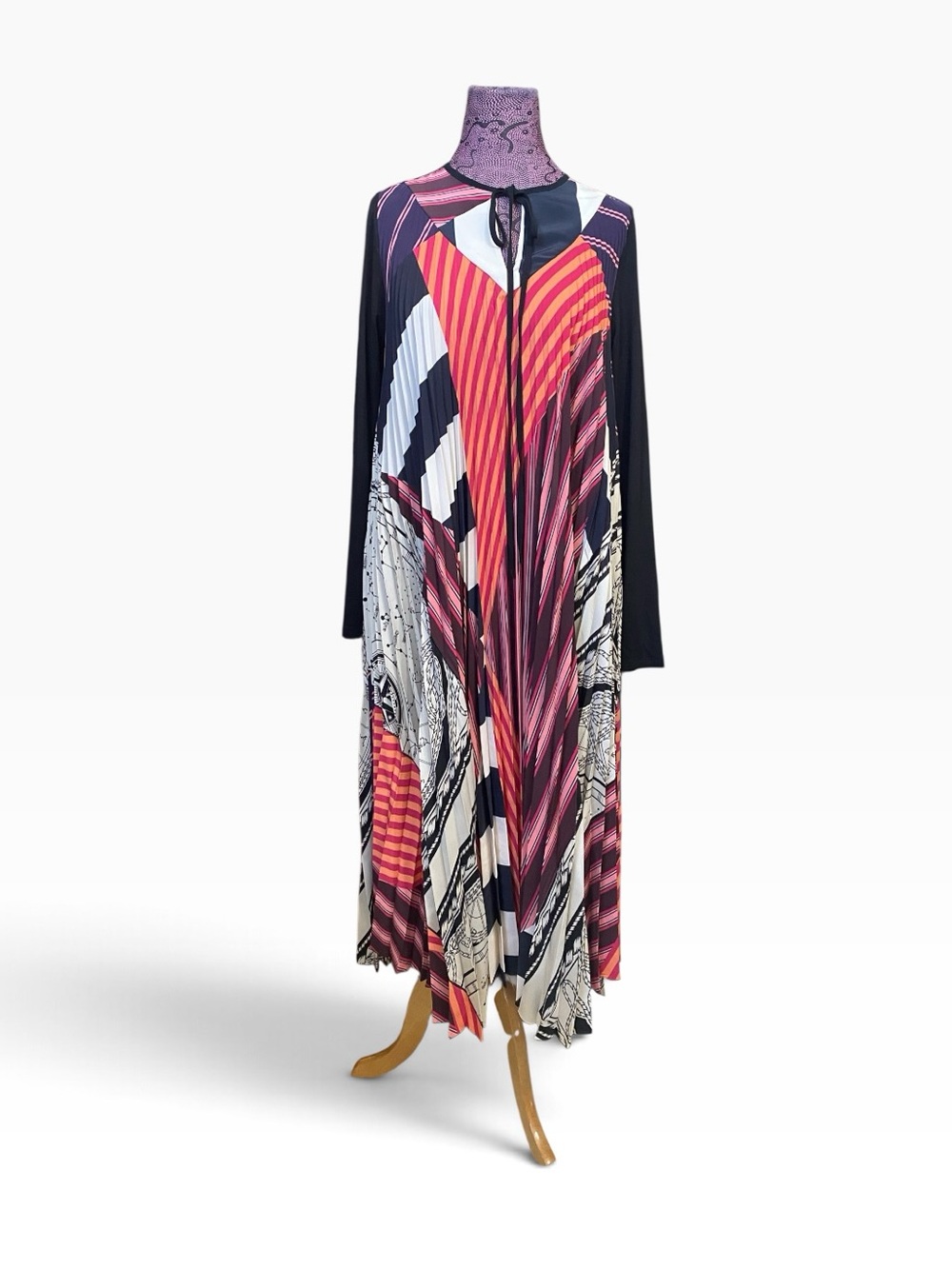 Beatrice.b Italia Geo Pleated Maxi Dress